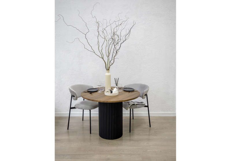 Стол деревянный, Барел 110 орех кантри / черный