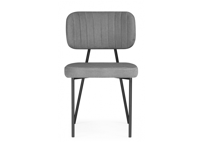 Стул на металлокаркасе, Вакао антрацитовый brendy stone 28 / черный
