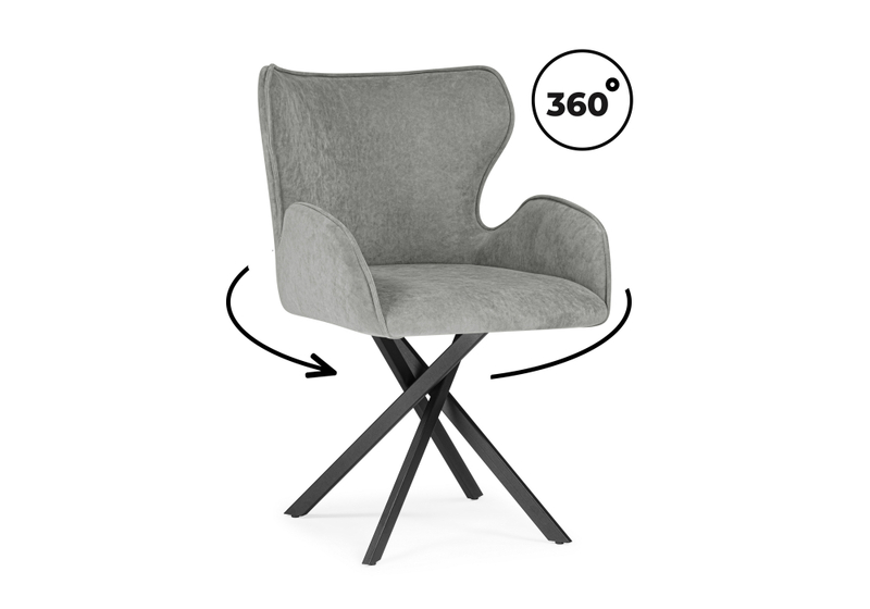 Стул на металлокаркасе, Карлайл антрацитовый brendy stone 28 / черный