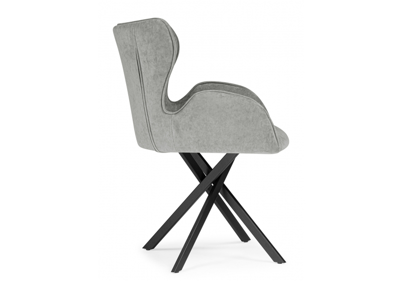 Стул на металлокаркасе, Карлайл антрацитовый brendy stone 28 / черный