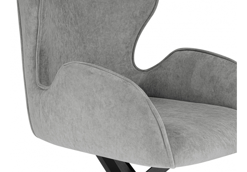 Стул на металлокаркасе, Карлайл антрацитовый brendy stone 28 / черный