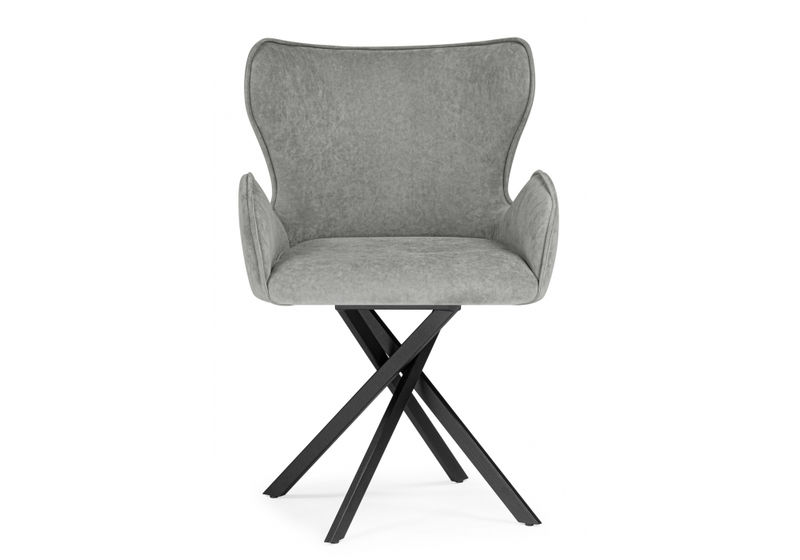 Стул на металлокаркасе, Карлайл антрацитовый brendy stone 28 / черный