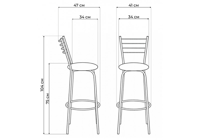 Барный стул, Sadov черный / светлый мусс