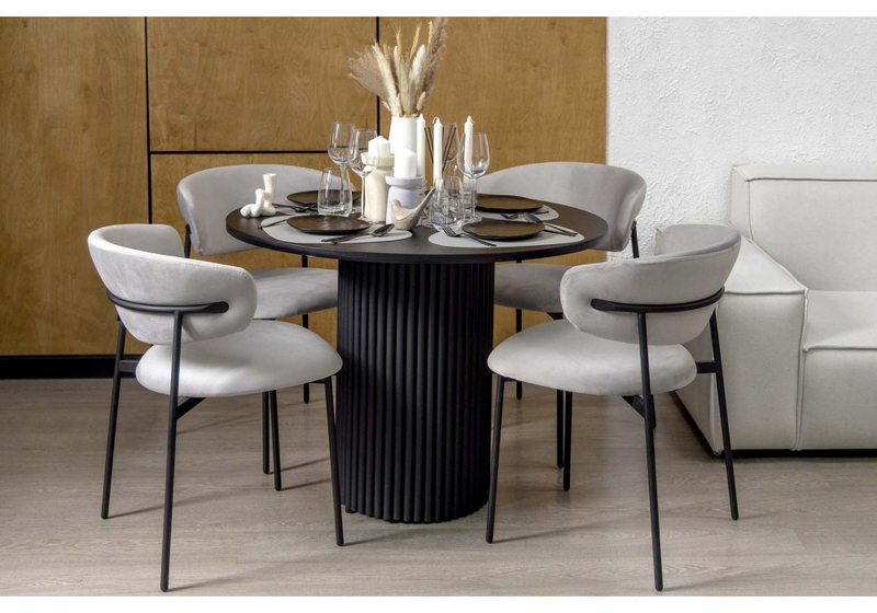 Стол деревянный, Барел 110 черный / черный