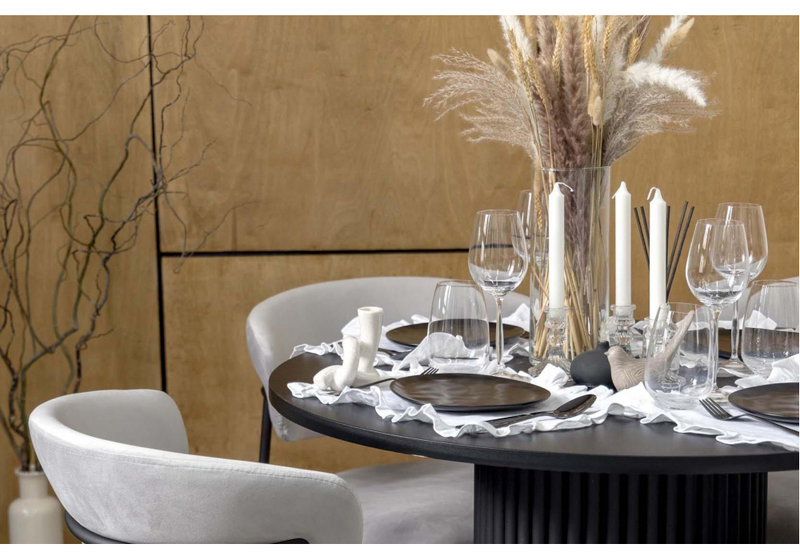 Стол деревянный, Барел 110 черный / черный