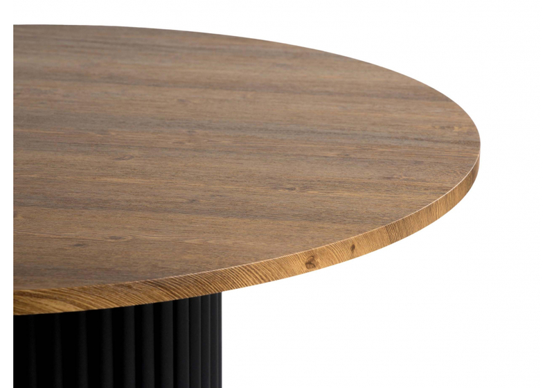 Стол деревянный, Барел 100 орех кантри / черный