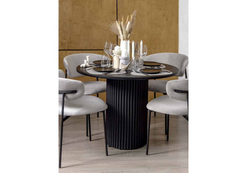 Стол деревянный, Барел 100 черный / черный