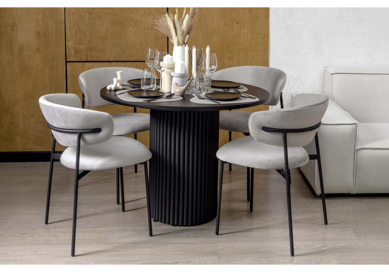 Стол деревянный, Барел 100 черный / черный