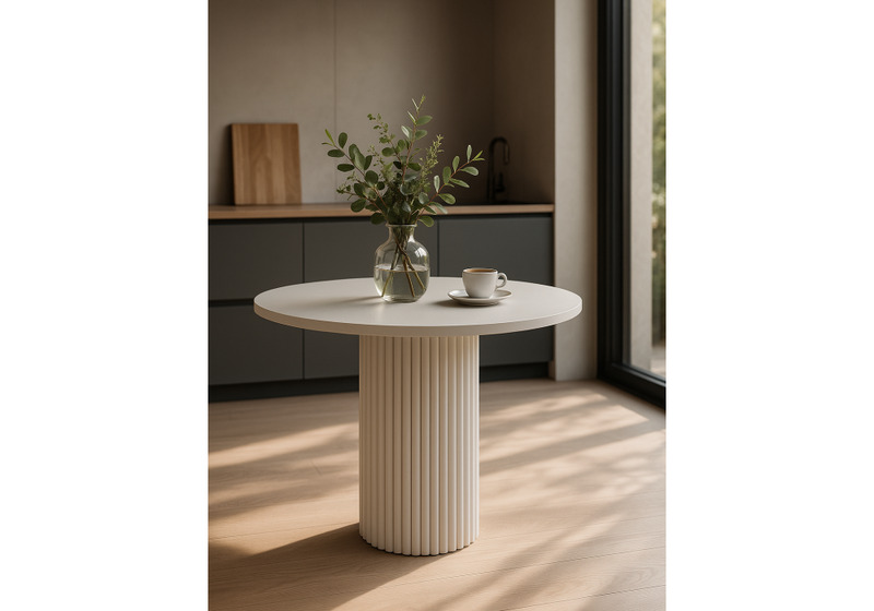 Стол деревянный, Барел 100 белый / белый