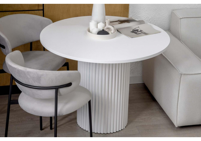 Стол деревянный, Барел 100 белый / белый