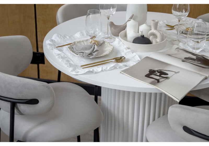 Стол деревянный, Барел 100 белый / белый