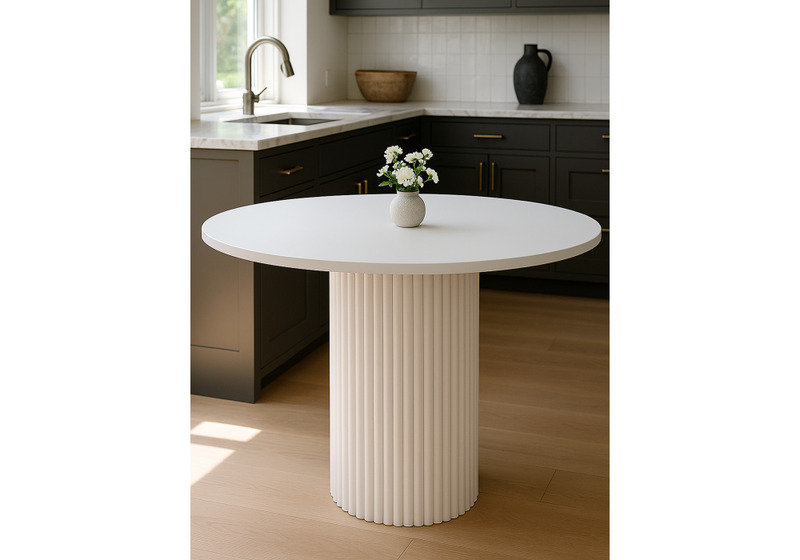 Стол деревянный, Барел 100 белый / белый