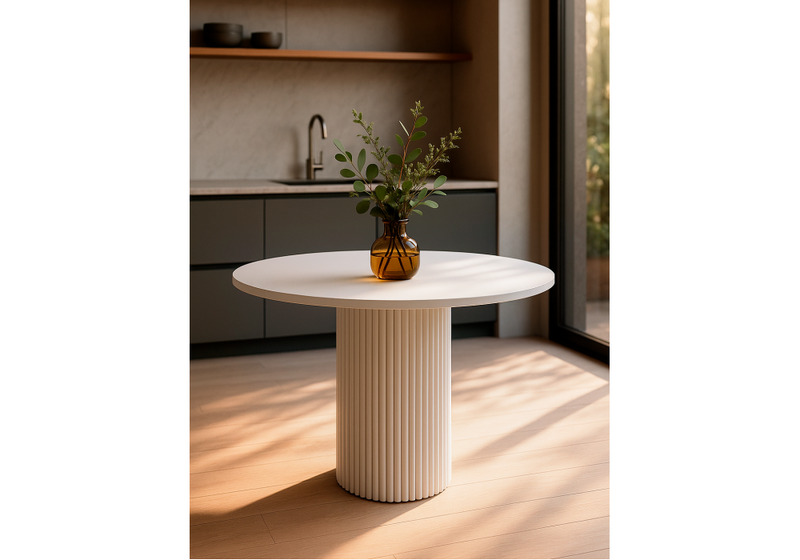 Стол деревянный, Барел 110 белый / белый