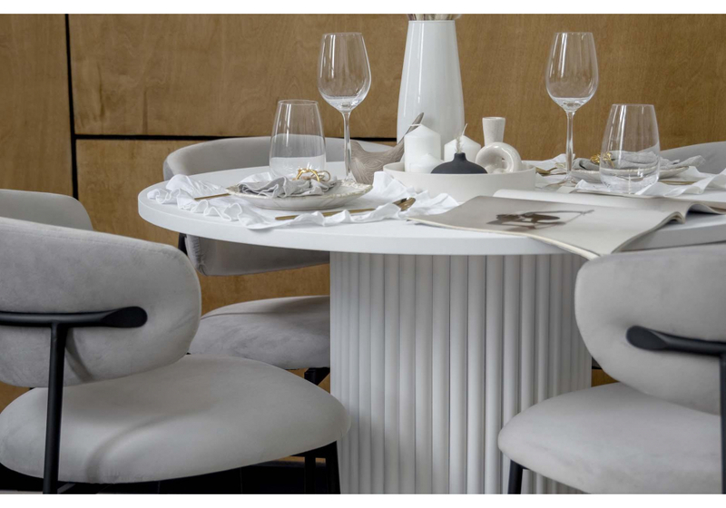 Стол деревянный, Барел 110 белый / белый