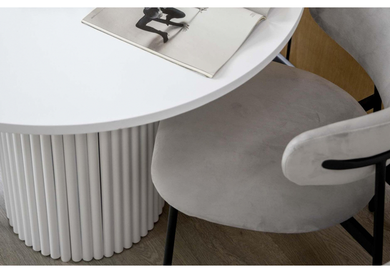 Стол деревянный, Барел 110 белый / белый