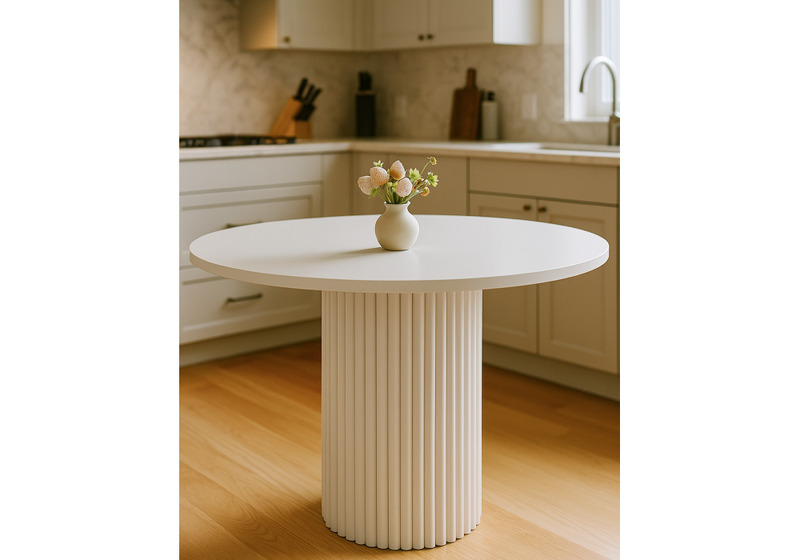 Стол деревянный, Барел 110 белый / белый