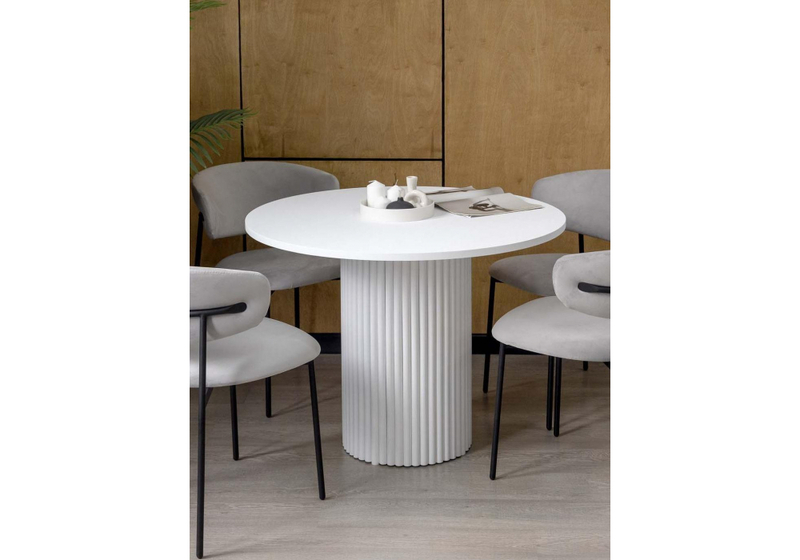 Стол деревянный, Барел 110 белый / белый