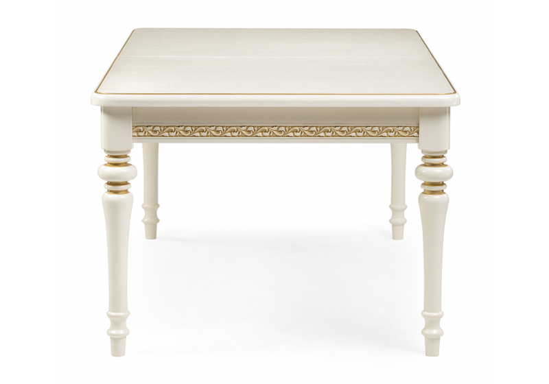 Стол деревянный, Маранта прямоугольный слоновая кость