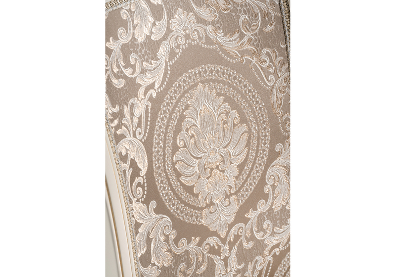 Стул деревянный, Керия ткань бежевый / слоновая кость