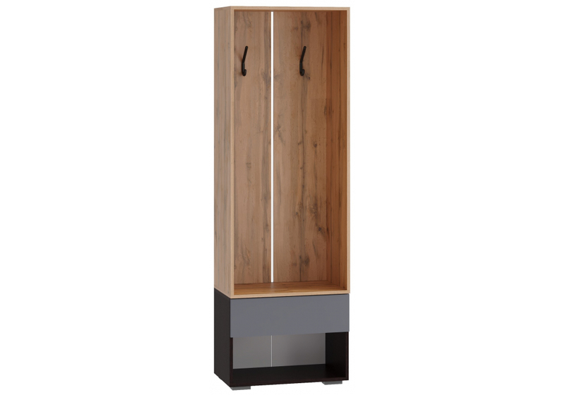 Прихожая, Роут 0,6 м венге / дуб вотан / графит софт