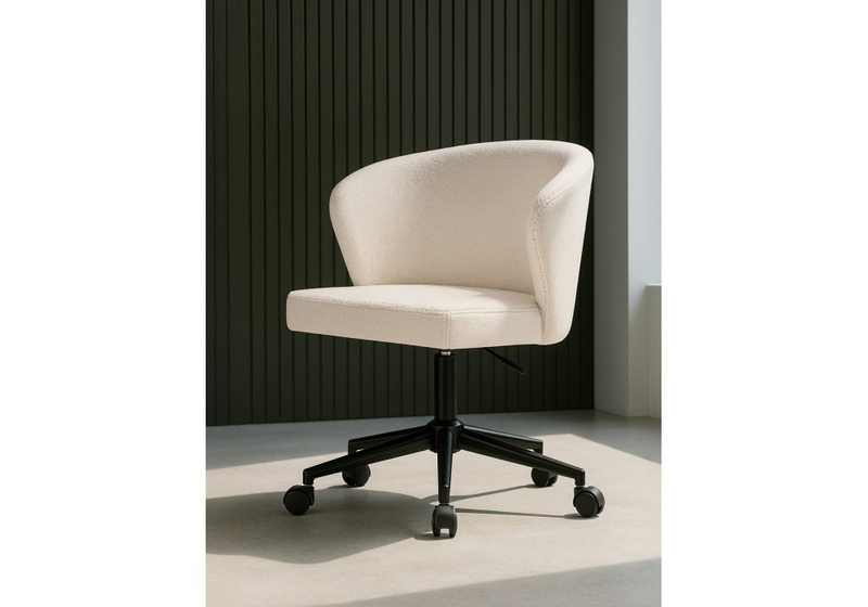 Офисное кресло, Lika white teddy / black