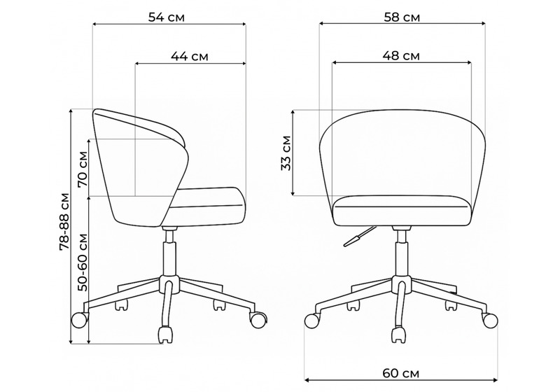 Офисное кресло, Lika white teddy / black