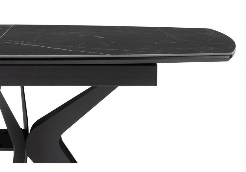Керамический стол, Риполь 140(180)х80 черный мрамор shakespeare black / черный