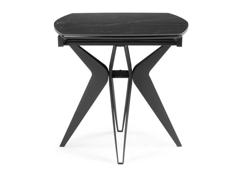 Керамический стол, Риполь 140(180)х80 черный мрамор shakespeare black / черный