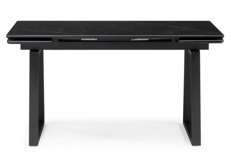Керамический стол, Джек 140(200)х80 черный мрамор shakespeare black / черный