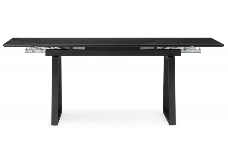 Керамический стол, Джек 140(200)х80 черный мрамор shakespeare black / черный