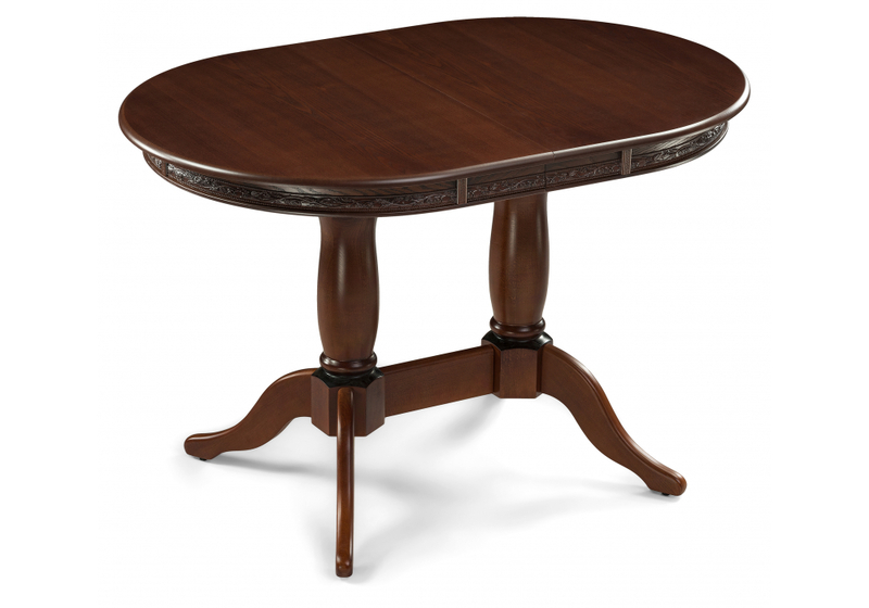 Стол деревянный, Кантри 120 орех с коричневой патиной