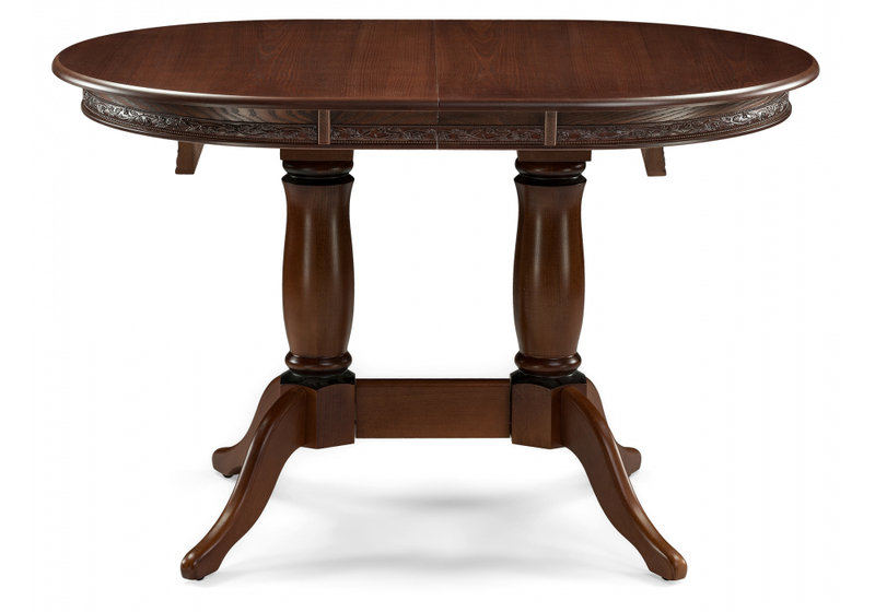 Стол деревянный, Кантри 120 орех с коричневой патиной