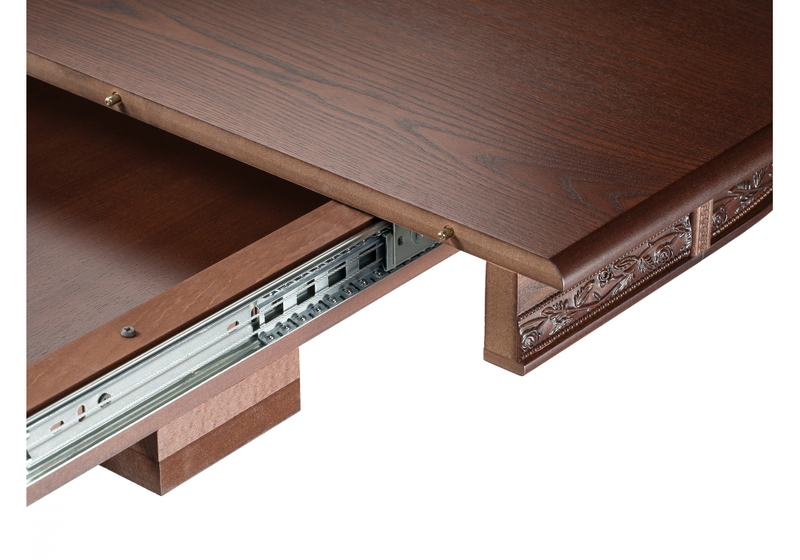 Стол деревянный, Кантри 120 орех с коричневой патиной