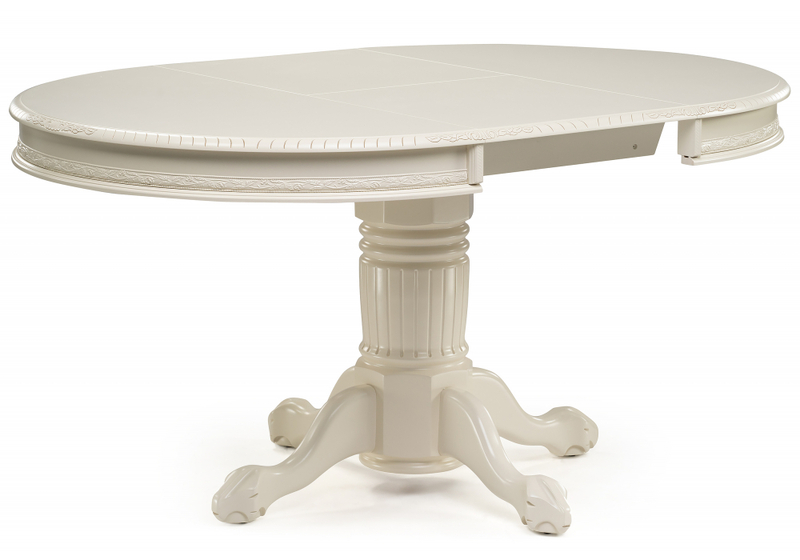 Стол деревянный, Альфред круглый крем