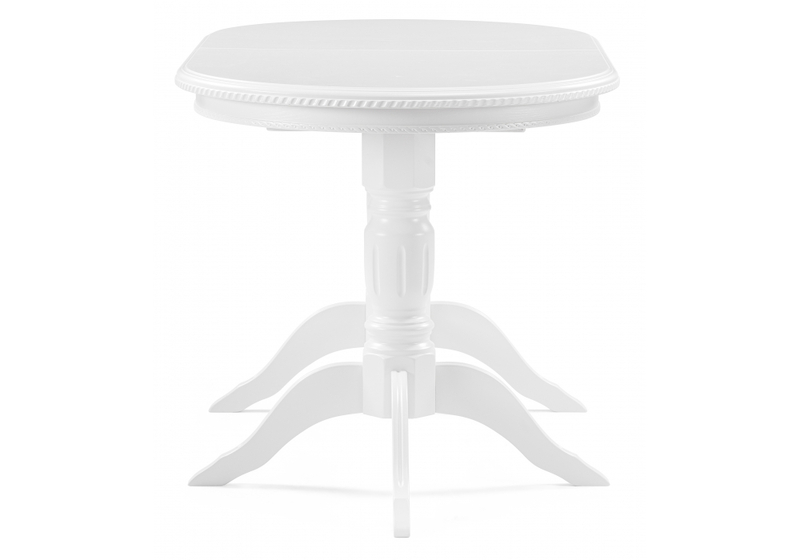 Стол деревянный, Эритрин овальный белый