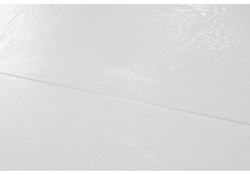 Стол деревянный, Нозеан круглый белый / серебро