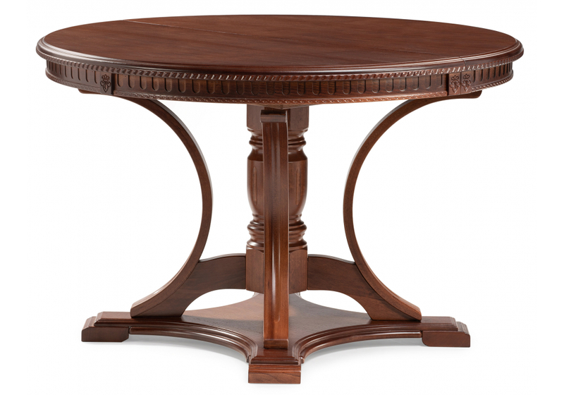 Стол деревянный, Нозеан круглый миланский орех