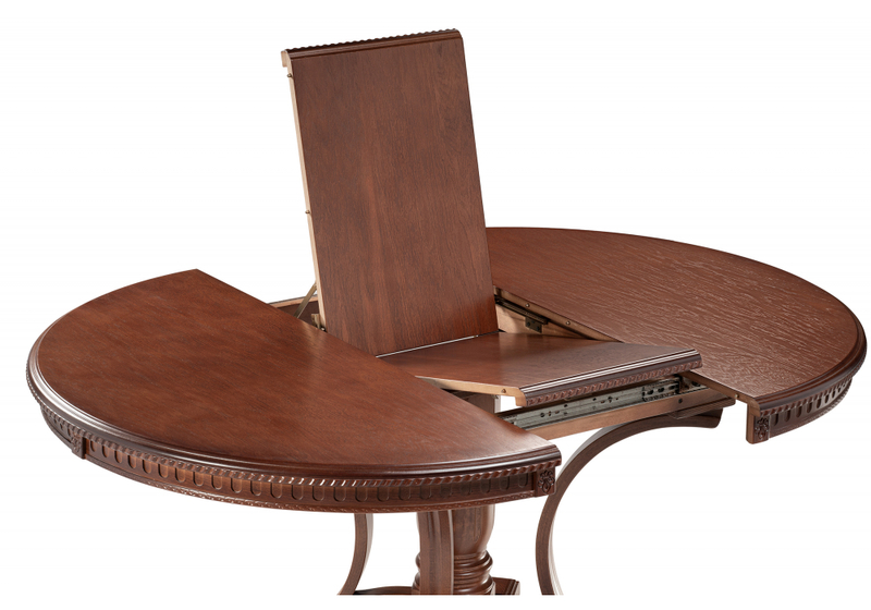 Стол деревянный, Нозеан круглый миланский орех