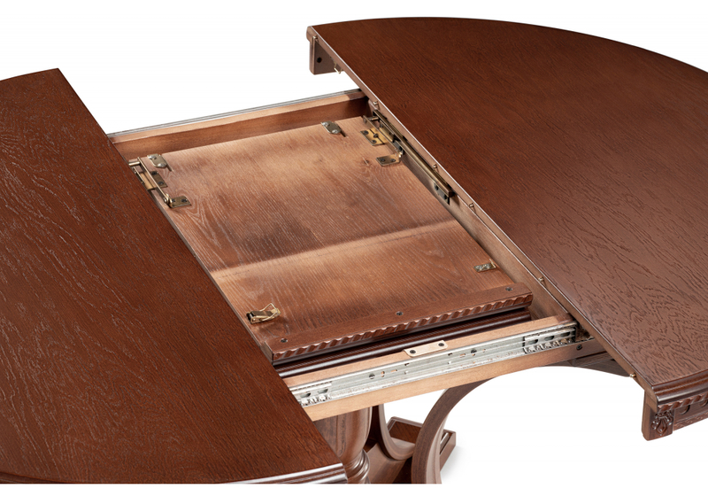 Стол деревянный, Нозеан круглый миланский орех