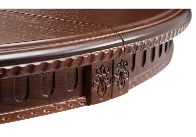 Стол деревянный, Нозеан круглый миланский орех