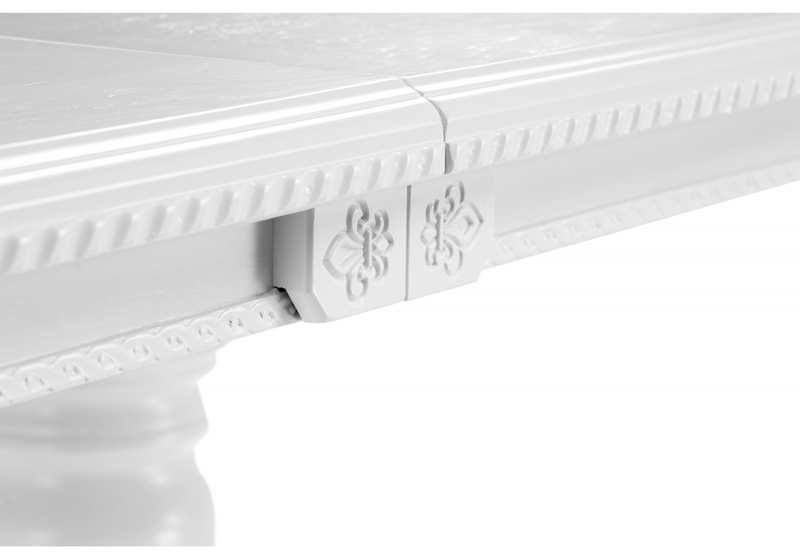 Стол деревянный, Эвклаз овальный белый