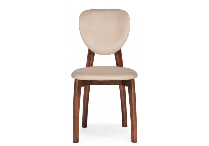 Стул деревянный, Вакимо ткань tenerife beige / миланский орех