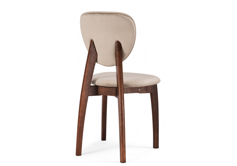 Стул деревянный, Вакимо ткань tenerife beige / миланский орех
