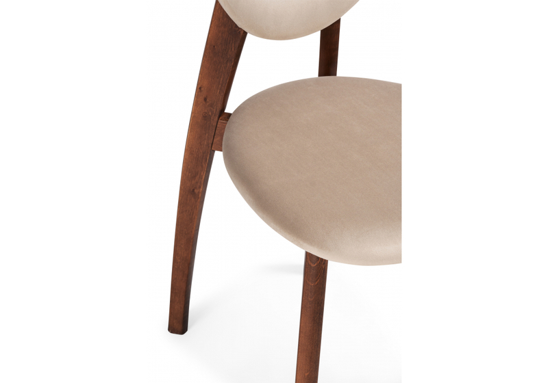 Стул деревянный, Вакимо ткань tenerife beige / миланский орех