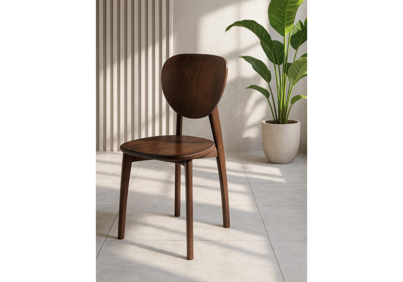 Стул деревянный, Окава венге коричневый жесткий