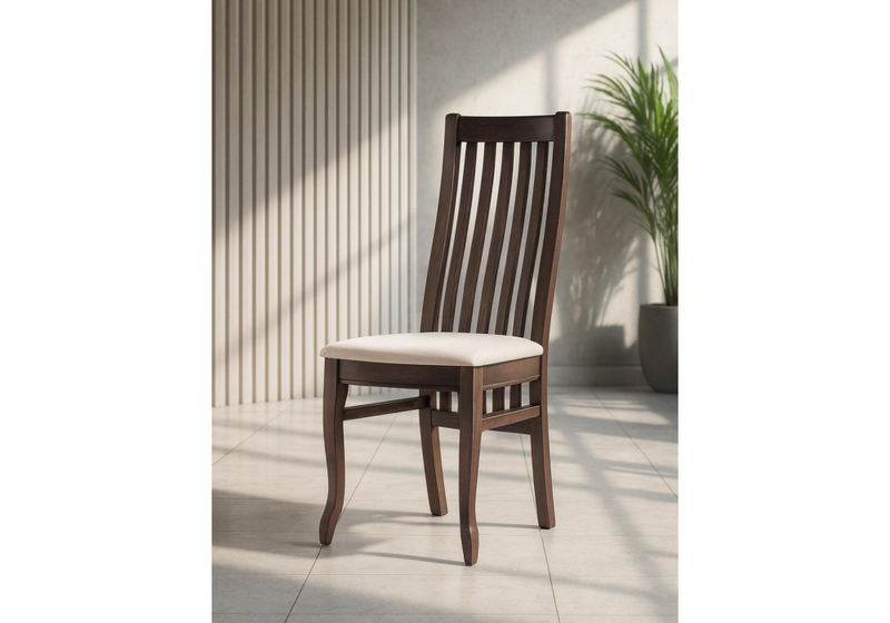 Стул деревянный, Арлет ткань Tenerife latte / венге коричневый