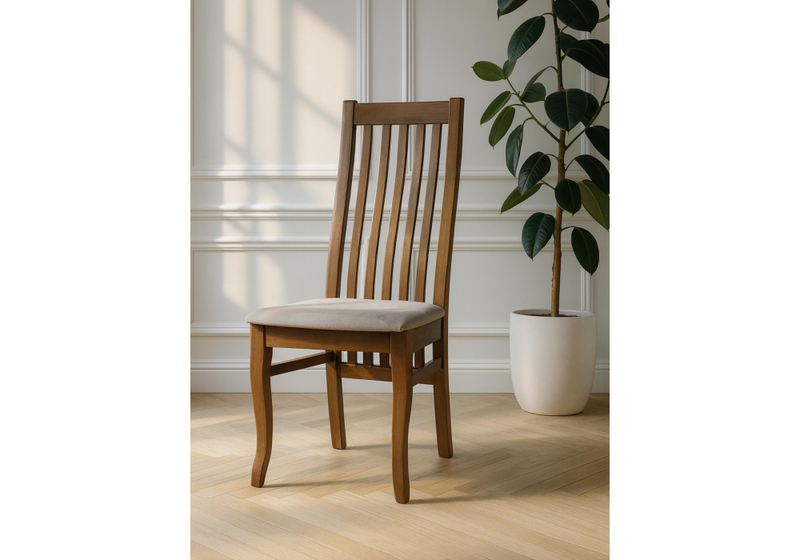 Стул деревянный, Арлет ткань Tenerife stone / орех