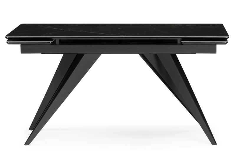 Керамический стол, Дарвин 140(200)х80 черный мрамор shakespeare black / черный