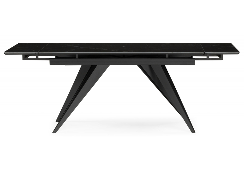 Керамический стол, Дарвин 140(200)х80 черный мрамор shakespeare black / черный