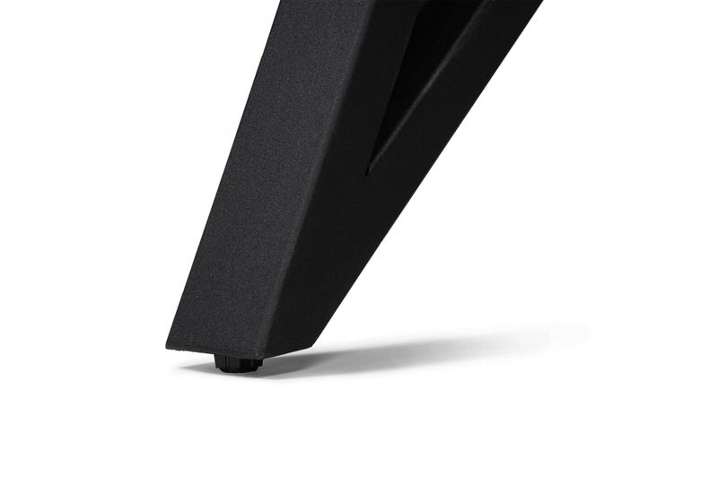 Стол стеклянный, Вилсон 140(200)х80 белый мрамор / черный